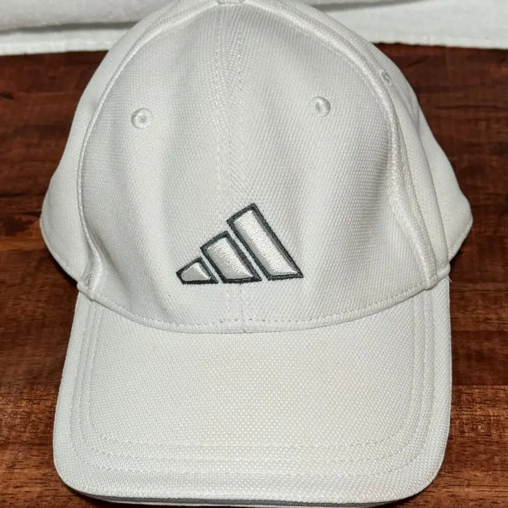 Adidas White Climalite Hat small/ Medium